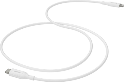Кабел полнач Mophie Essentials, USB C во Lightning, 1m, 60W, бел