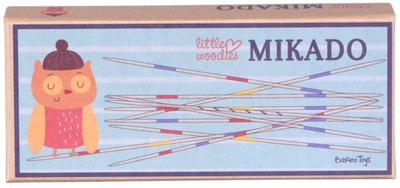 Lojë tavoline Barbo Toys Little Woodies Mikado, druri, për fëmijë 2+