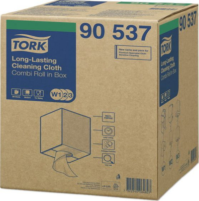 Lecka pastruese Tork 90537 Long-Life, për shumë herë përdorim, low lint, gri