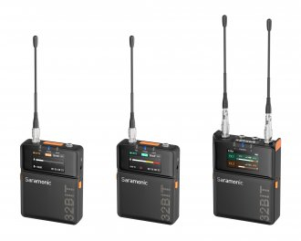 Sistem mikrofonik pa tel Saramonic K9 UHF, regjistrim 32 bit, lavalier IP67, i zi