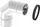 Bërryl oxhaku Jeremias TWIN22080/125, 87°, diametër 80/125 mm, i lyer