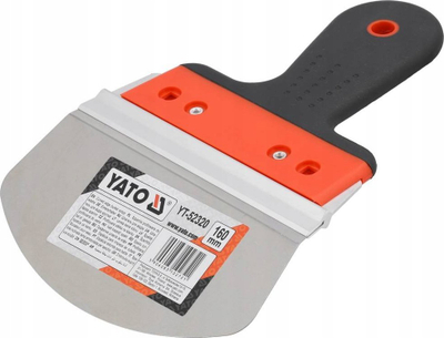 Shpatull për kova Yato YT-52320, 160mm, çelik inoks, zezë‑portokalli
