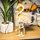 Puzzle 3D druri Nice-idea Flamingo, model dekorativ, ngjyrë druri natyrale