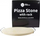 Gur pice Grill Fanatics Pizza Stone, 38 cm, me mbajtëse metalike, ngjyrë natyrale