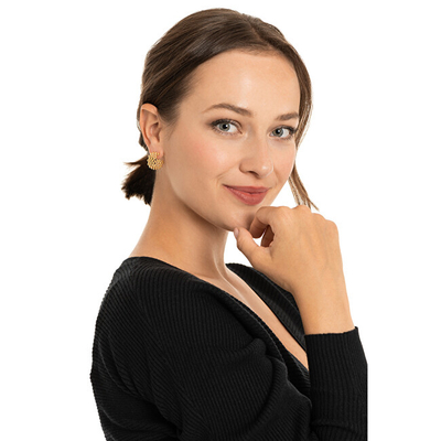 Troli Distinctive Gold-Plated Hoop Обетки VAAXF216G