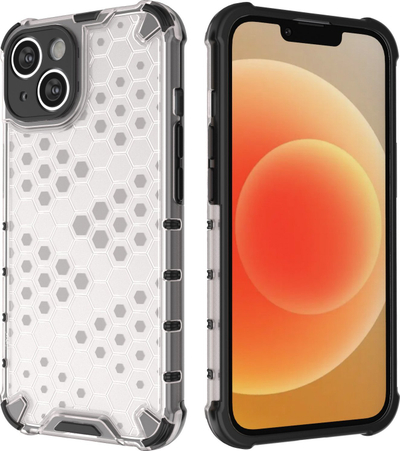 Mbrojtëse telefoni Hurtel Honeycomb, iPhone 14 Plus, hibrid e blinduar, e kaltër
