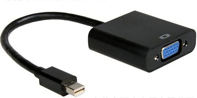 Adapter video Gembird A-MDPM-VGAF-02, Mini DisplayPort në VGA, 2cm, i zi