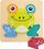Puzzle shkumë Askato Frog, 16 x 16 cm, shumëngjyrësh