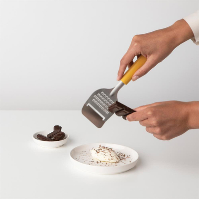 Rrallëse dhe rende djathi Brabantia TASTY Plus, çelik inox, Honey Yellow