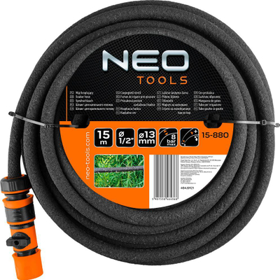 Zorrë pikëzuese Neo Drip Hose 15m 15-880, 1/2", me valvul mbyllëse, jeshile