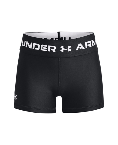 Pantallona të shkurtra Under Armour Shorty, për vajza, përmasë L, të zeza me të bardha