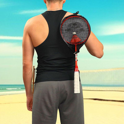 Set badminton Enero Badminton Set In Cover, 2 raketa metalike, me mbulesë, portokalli