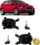Set drita mjegulle për Audi A3 8P, me llamba H11, xham smoke, trup i zi