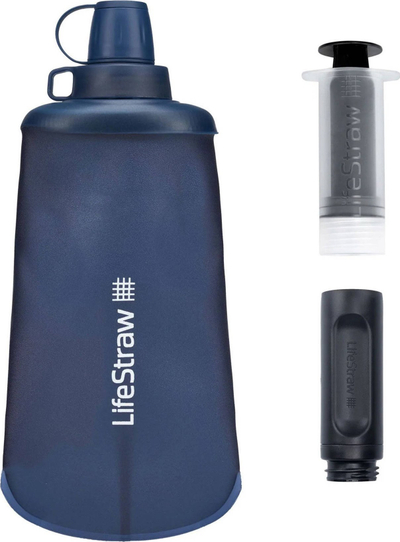 Shishe palosëse LifeStraw Peak Series, 650ml, me filtër, blu