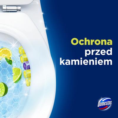 Bllok tualeti Domestos Trio Power 5 LIME, set 3x50g, aromë lime