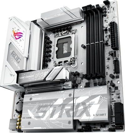 Pllakë amë ASUS ROG STRIX B860-G GAMING WIFI, Intel B860 LGA 1851, mATX, e bardhë