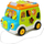 Lodër autobus muzikor Yoolean Happy Bus, piano me projektor, sorter formash, shumëngjyrësh