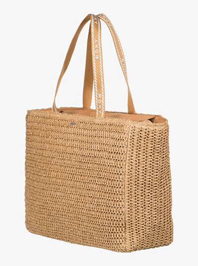 Çantë plazhi Roxy Spotless Sunnies Tote, bezhë/e kaftë