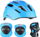 Set mbrojtës për fëmijë NILS Extreme MTW01 H210, komplet helmetë dhe mbrojtëse, XS, blu