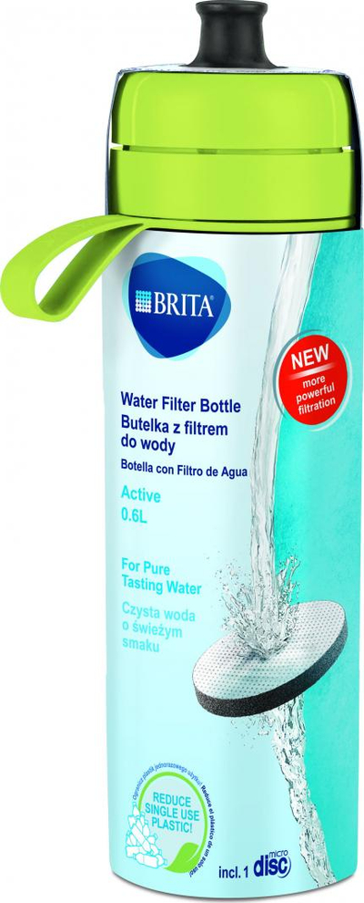 Shishe me filtër Brita fill & go Active, 600ml, e gjelbërt