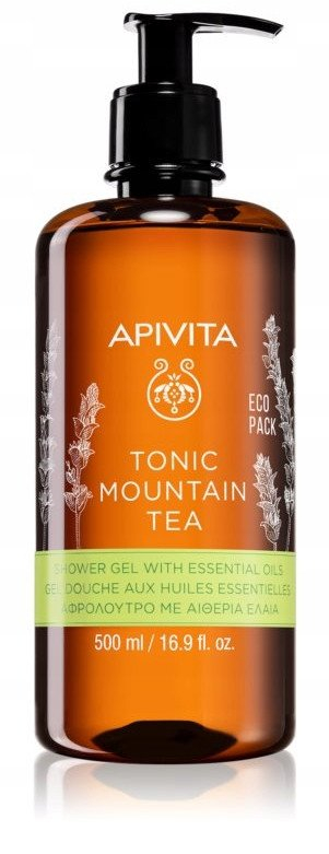 Xhel dushi Apivita Tonic Mountain Tea, 500 ml, me çaj mali dhe propolis