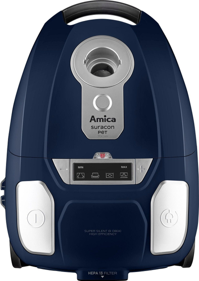 Fshesë me korrent Amica Suracon Pet VM7003, filtër HEPA, turbo brush, e kuqe