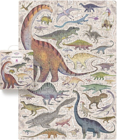 Puzzle Czuczu Puzzlove Dinosaurs, 200 pjesë, shumëngjyrëshe