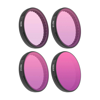Set filtra ND Sunnylife për DJI Osmo Action 3 4 5 Pro, ND8 ND16 ND32 ND64, xham optik