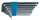 Set çelësa gjashtëkëndor Mega (48207), 7 copë, tip L, 2.5-10mm, të kaltra të errëta