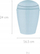 Kosh plehrash Koziol Del XS, 2L, plastikë e ricikluar, blu