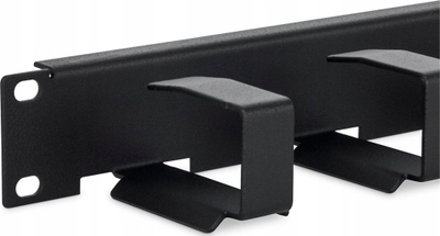Panel menaxhimi kabllosh Triton 19", 1U, me 6 unaza, i zi