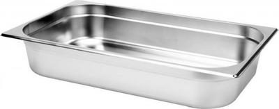 Enë gastronomike inoksi GN 1/1, 100mm, argjendtë