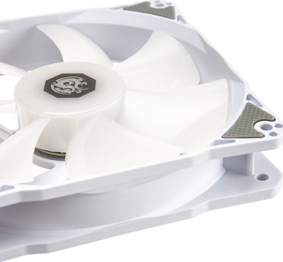 Ventilatorë PC Bitspower Notos 120, 3 copë, RGB, me hub, të bardhë