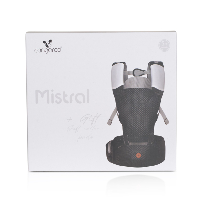 Kangur për bebe Cangaroo Mistral 5kg+, e zezë