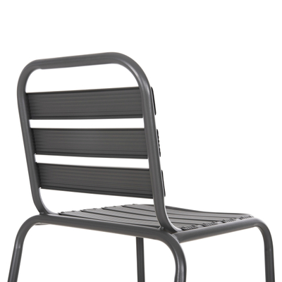 Stol bari Laura mesatare 58,5×58×104 Hcm (HM6065.01), gri
