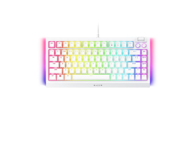 Tastierë mekanike lojrash Razer BlackWidow V4 75%, e bardhë