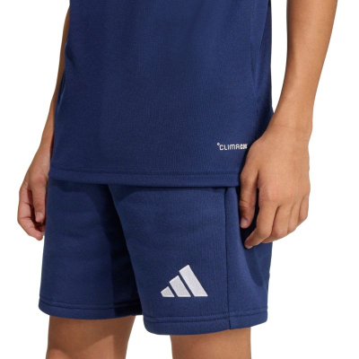 Поло блуза за деца Adidas Entrada 26, 100% рециклиран полиестер, технологија за отстранување пот, темно сина