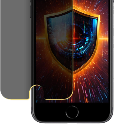 Folie mbrojtëse 3mk Silky Matt Privacy për Apple iPhone 7, efekt privatësie, sipërfaqe mat