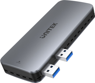 Kuti e jashtme SSD M.2 NVMe Unitek, USB 10Gbps, për PS5, gri metal