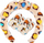 Set aksesorësh Ecarla O537PAN, leopard print, 3 copë
