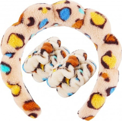 Set aksesorësh Ecarla O537PAN, leopard print, 3 copë