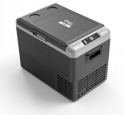 Frigorifer portativ ChefOne IceBox CL40, 40L, 12V 24V 230V, gri e zezë