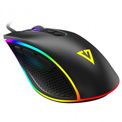 Гејминг глушец Modecom Volcano Veles, оптички, со USB кабел, црн