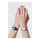 Byzylyk i mençur fitnesi Bellabeat Ivy Snow White HT-50IV-WH-01