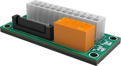 Adapter furnizimi Akasa Dual Multi PSU, 24 pin ATX, sinkronizim multipleks, jeshil
