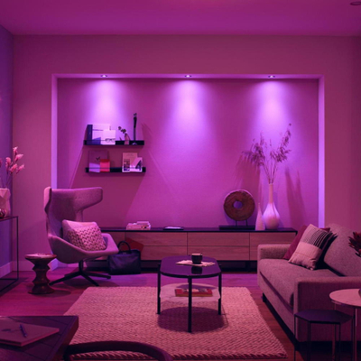 Spot i fshehur Philips Hue Centura, set 3 copë, Bluetooth, i zi