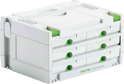 Kuti organizimi Festool Sortainer 491984, me 6 sirtarë, plastike ABS, e bardhë