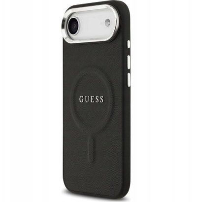 Mbulesë telefoni Guess Hardcase Classic Logo MagSafe, për iPhone 17 Air dhe iPhone 17 Pro, e zezë