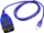 Kabllo diagnostikuese VAG KKL USB OBD2, për VAG 1988-2007, blu