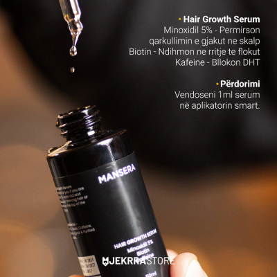 Serum për flokë Mansera Minoxidil 5%, 50ml